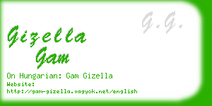 gizella gam business card